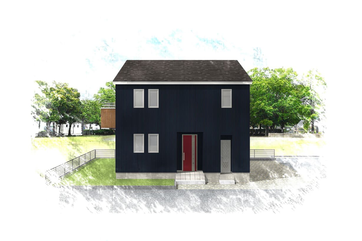 利根町布川_外観パース（絵画）