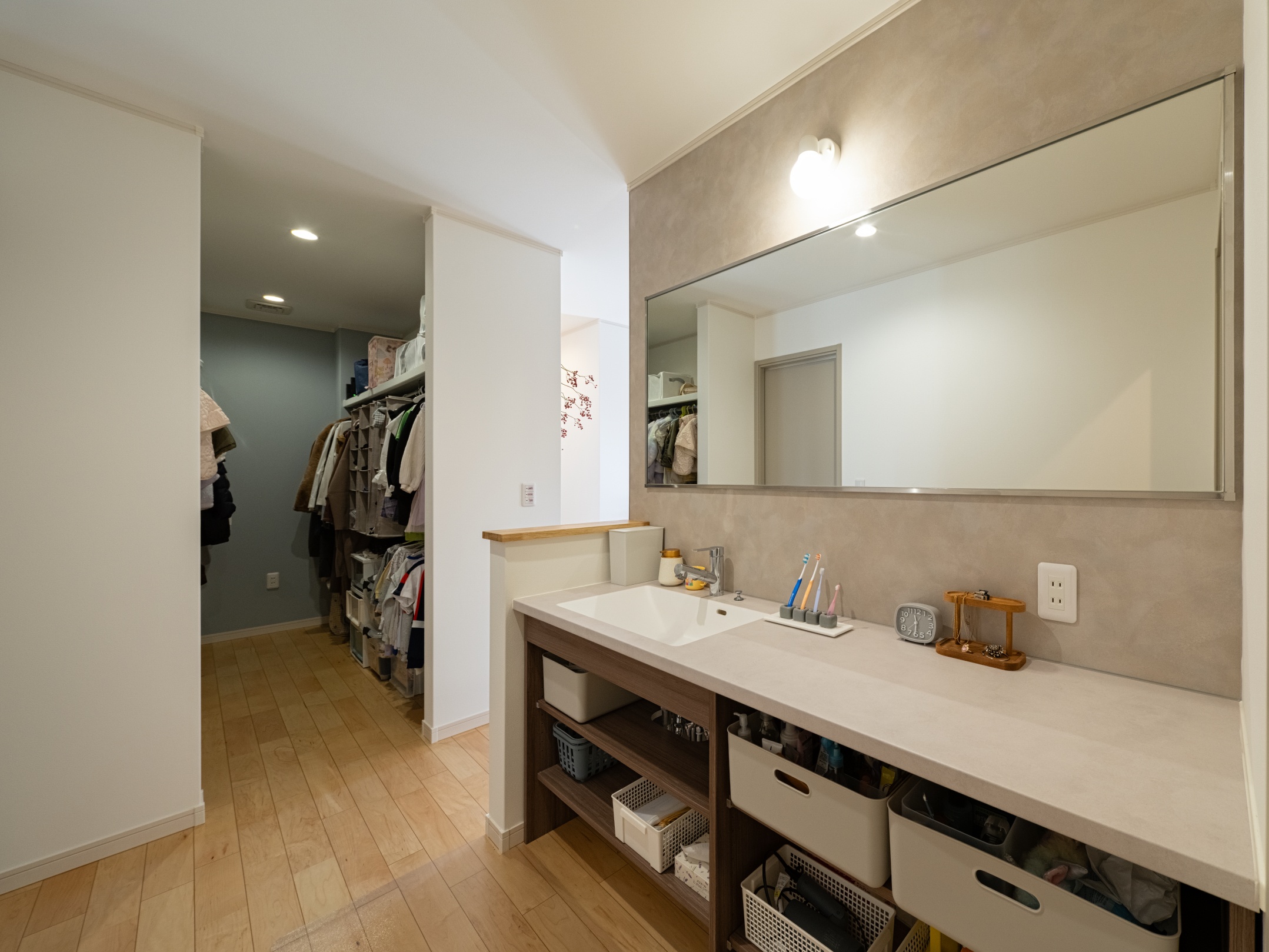 家事も子育ても楽しい回遊動線 新・平屋スタイルの1.5 階建て　－稲敷市O様－　　